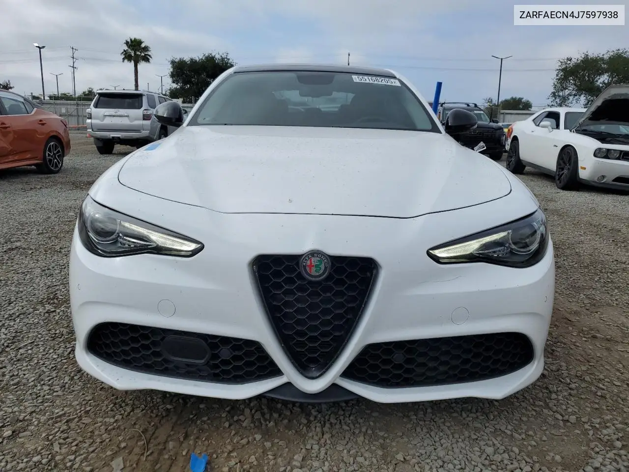 2018 Alfa Romeo Giulia Ti VIN: ZARFAECN4J7597938 Lot: 55168205