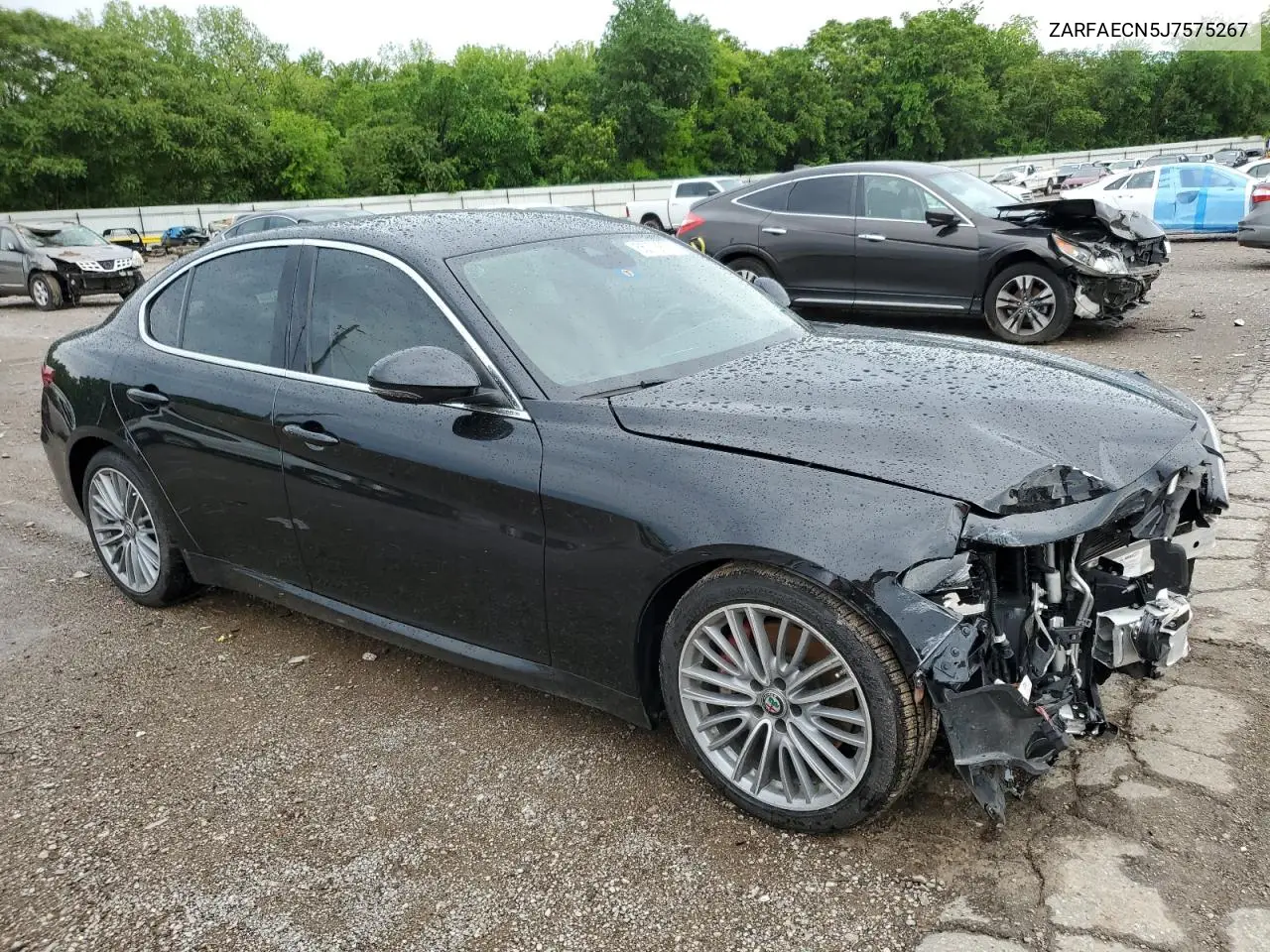 2018 Alfa Romeo Giulia Ti VIN: ZARFAECN5J7575267 Lot: 55278855