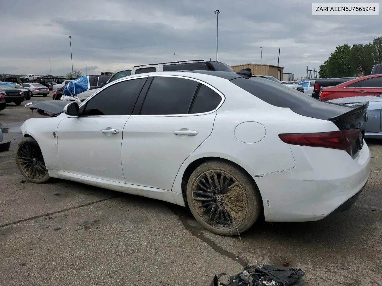 2018 Alfa Romeo Giulia Ti Q4 VIN: ZARFAEEN5J7565948 Lot: 55390015