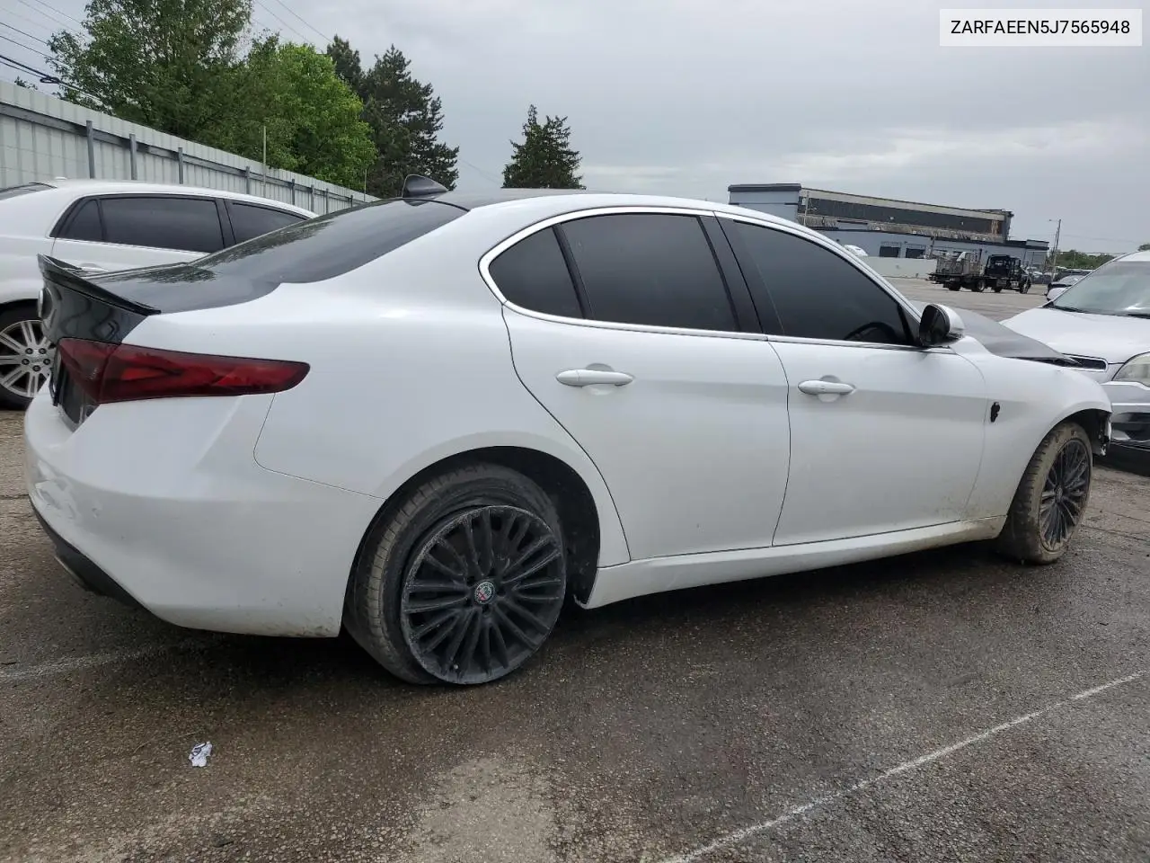 2018 Alfa Romeo Giulia Ti Q4 VIN: ZARFAEEN5J7565948 Lot: 55390015