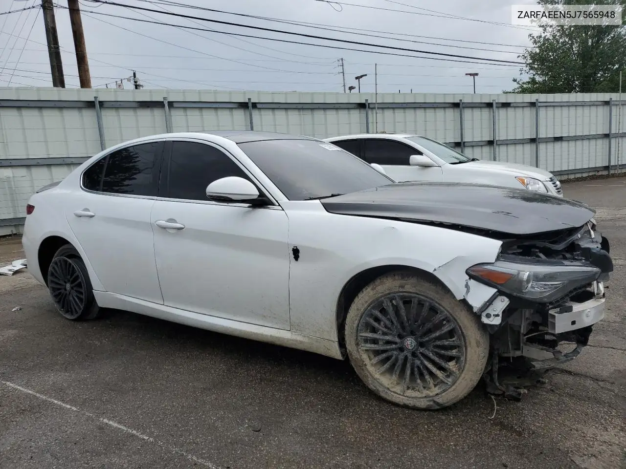 2018 Alfa Romeo Giulia Ti Q4 VIN: ZARFAEEN5J7565948 Lot: 55390015