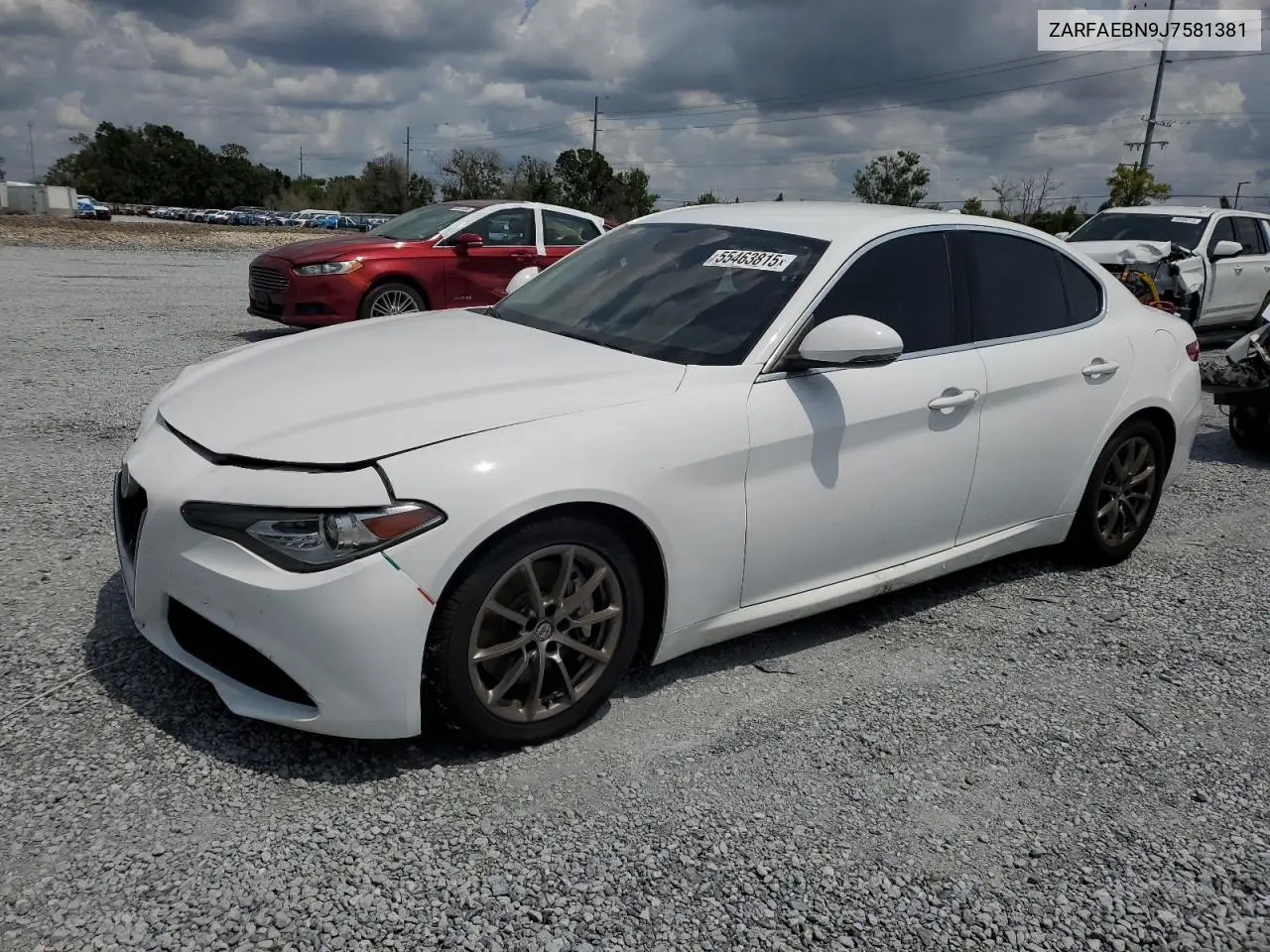 2018 Alfa Romeo Giulia VIN: ZARFAEBN9J7581381 Lot: 55463815