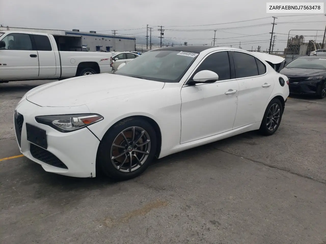 2018 Alfa Romeo Giulia VIN: ZARFAEBN0J7563478 Lot: 55683915