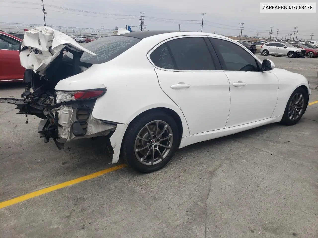 2018 Alfa Romeo Giulia VIN: ZARFAEBN0J7563478 Lot: 55683915