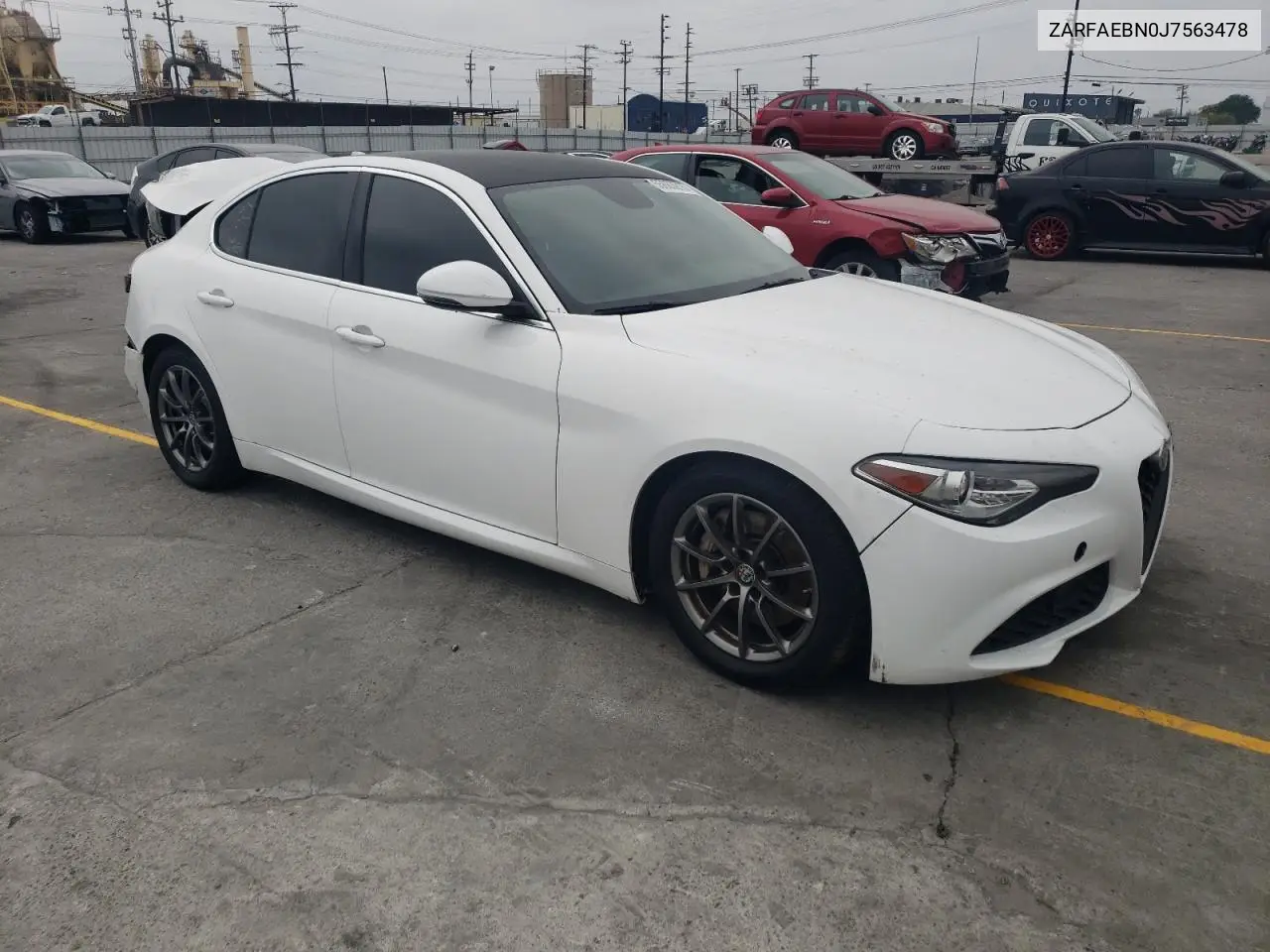 2018 Alfa Romeo Giulia VIN: ZARFAEBN0J7563478 Lot: 55683915