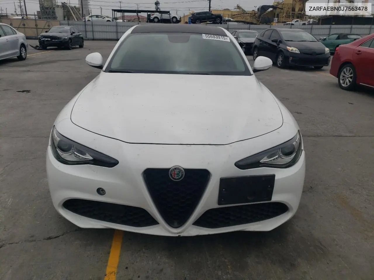 2018 Alfa Romeo Giulia VIN: ZARFAEBN0J7563478 Lot: 55683915
