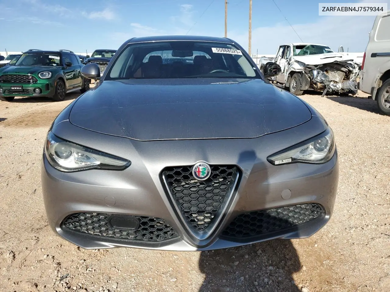 2018 Alfa Romeo Giulia VIN: ZARFAEBN4J7579344 Lot: 55988525