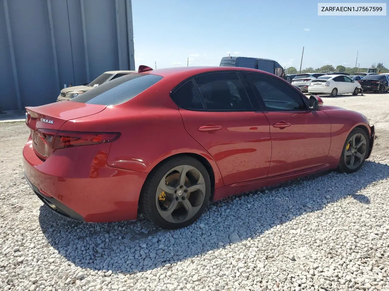 2018 Alfa Romeo Giulia Ti VIN: ZARFAECN1J7567599 Lot: 56204755