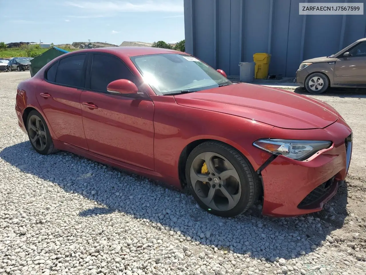 2018 Alfa Romeo Giulia Ti VIN: ZARFAECN1J7567599 Lot: 56204755