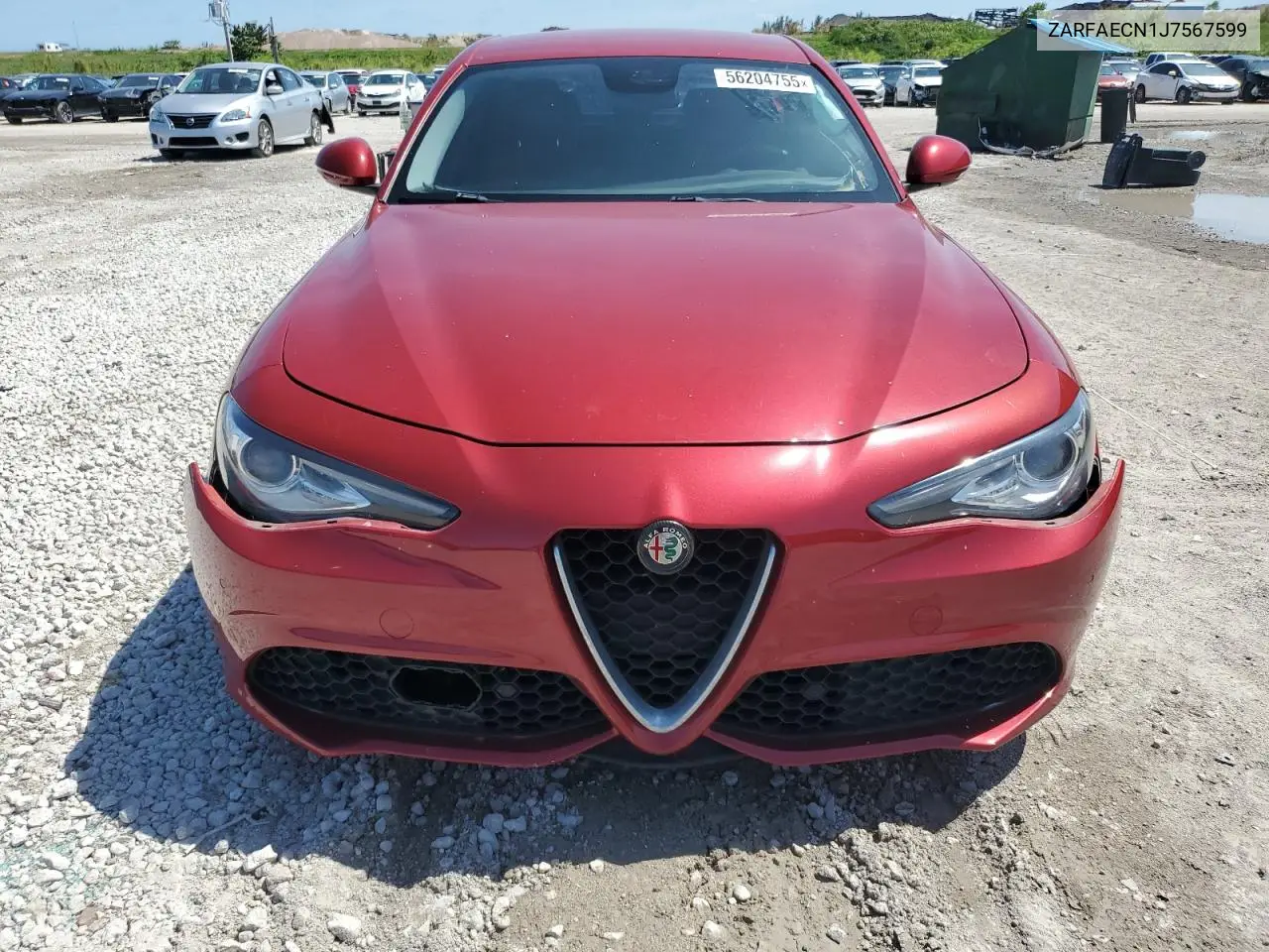 2018 Alfa Romeo Giulia Ti VIN: ZARFAECN1J7567599 Lot: 56204755