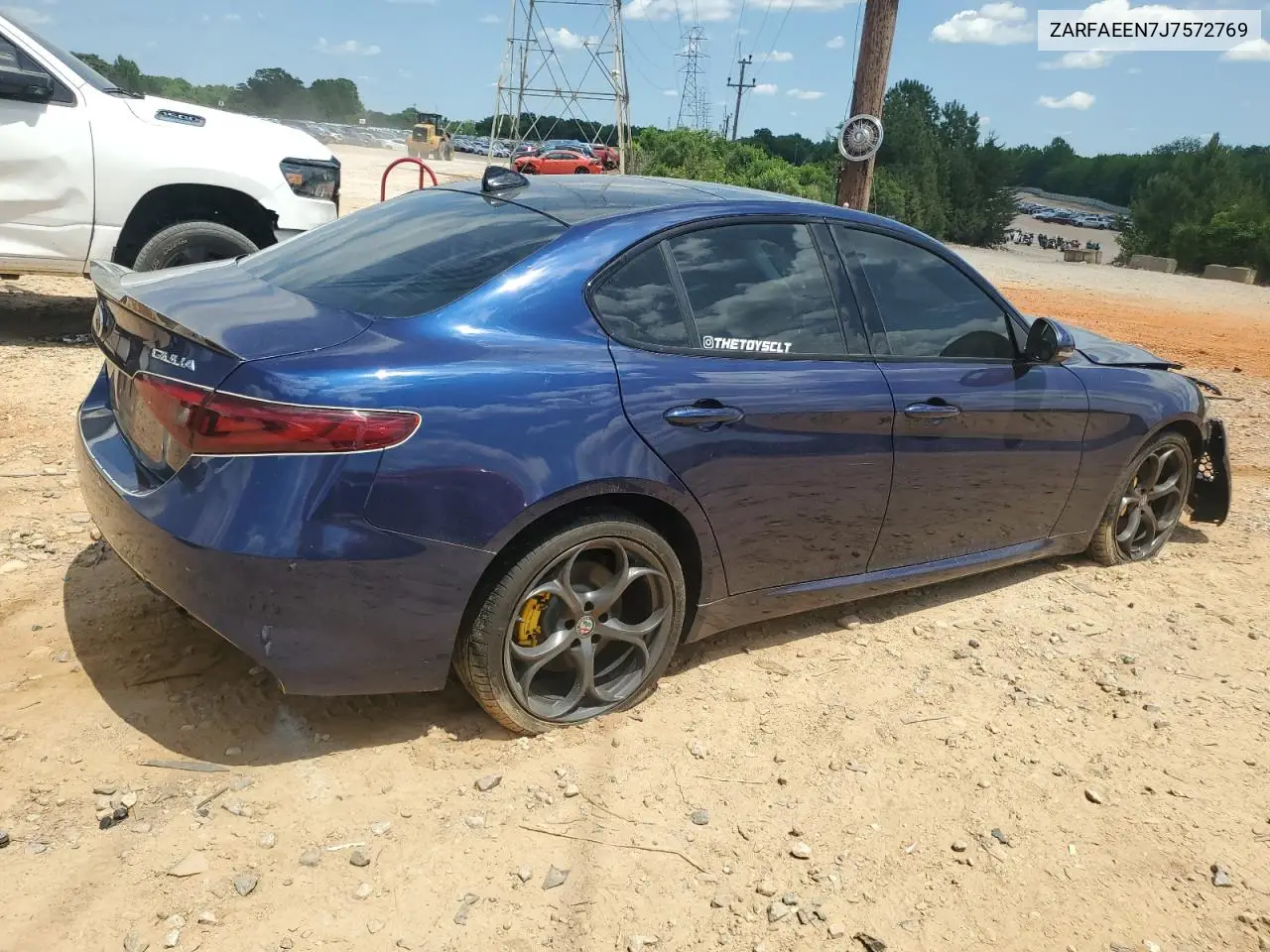 2018 Alfa Romeo Giulia Ti Q4 VIN: ZARFAEEN7J7572769 Lot: 56366735