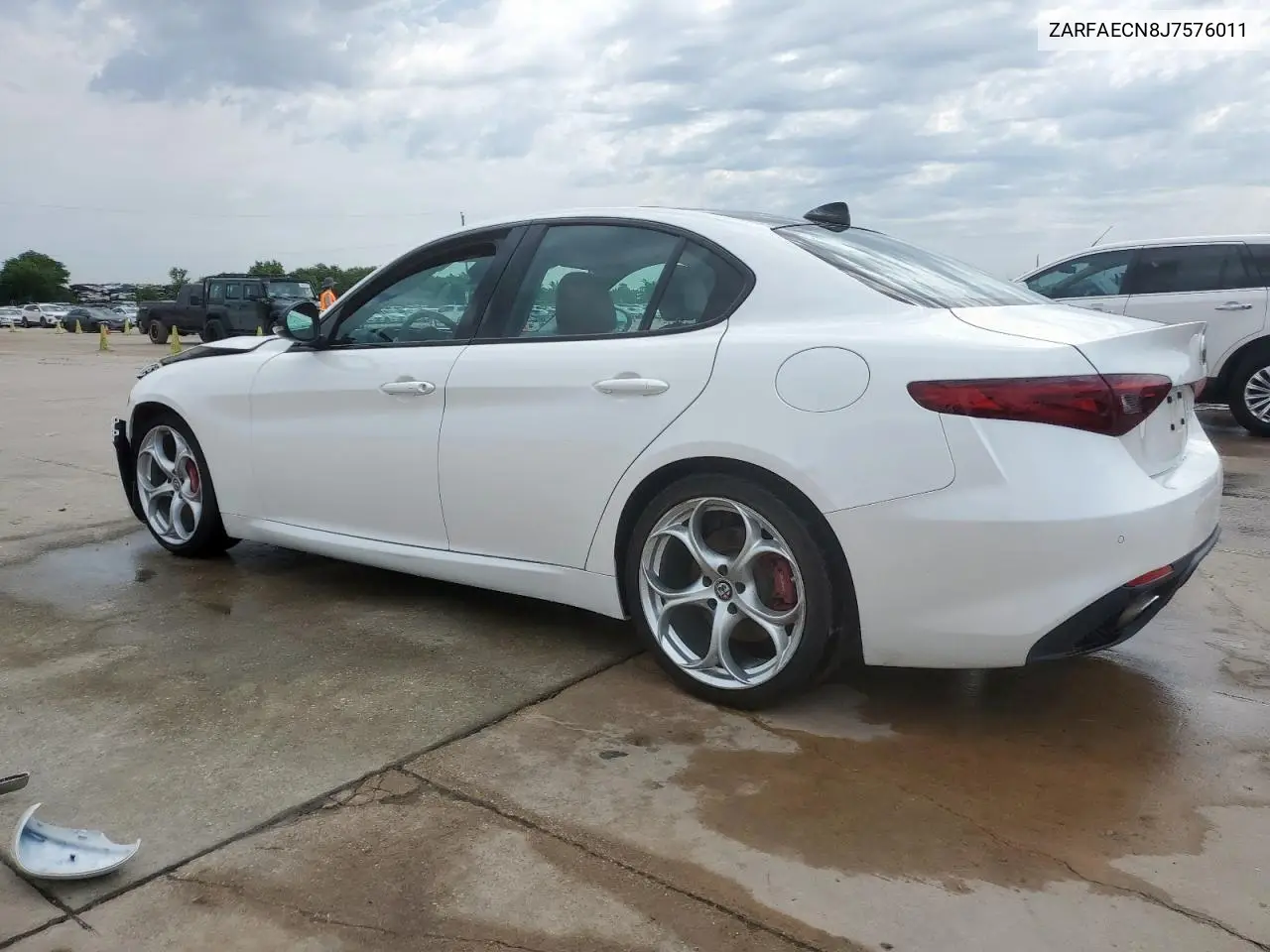 2018 Alfa Romeo Giulia Ti VIN: ZARFAECN8J7576011 Lot: 59861085