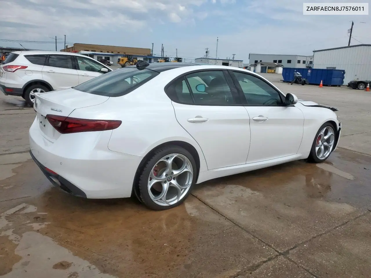 2018 Alfa Romeo Giulia Ti VIN: ZARFAECN8J7576011 Lot: 59861085