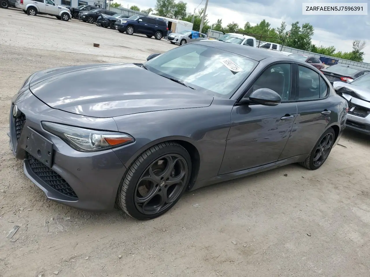 2018 Alfa Romeo Giulia Ti Q4 VIN: ZARFAEEN5J7596391 Lot: 60907725