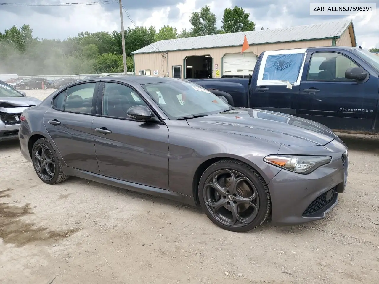 2018 Alfa Romeo Giulia Ti Q4 VIN: ZARFAEEN5J7596391 Lot: 60907725