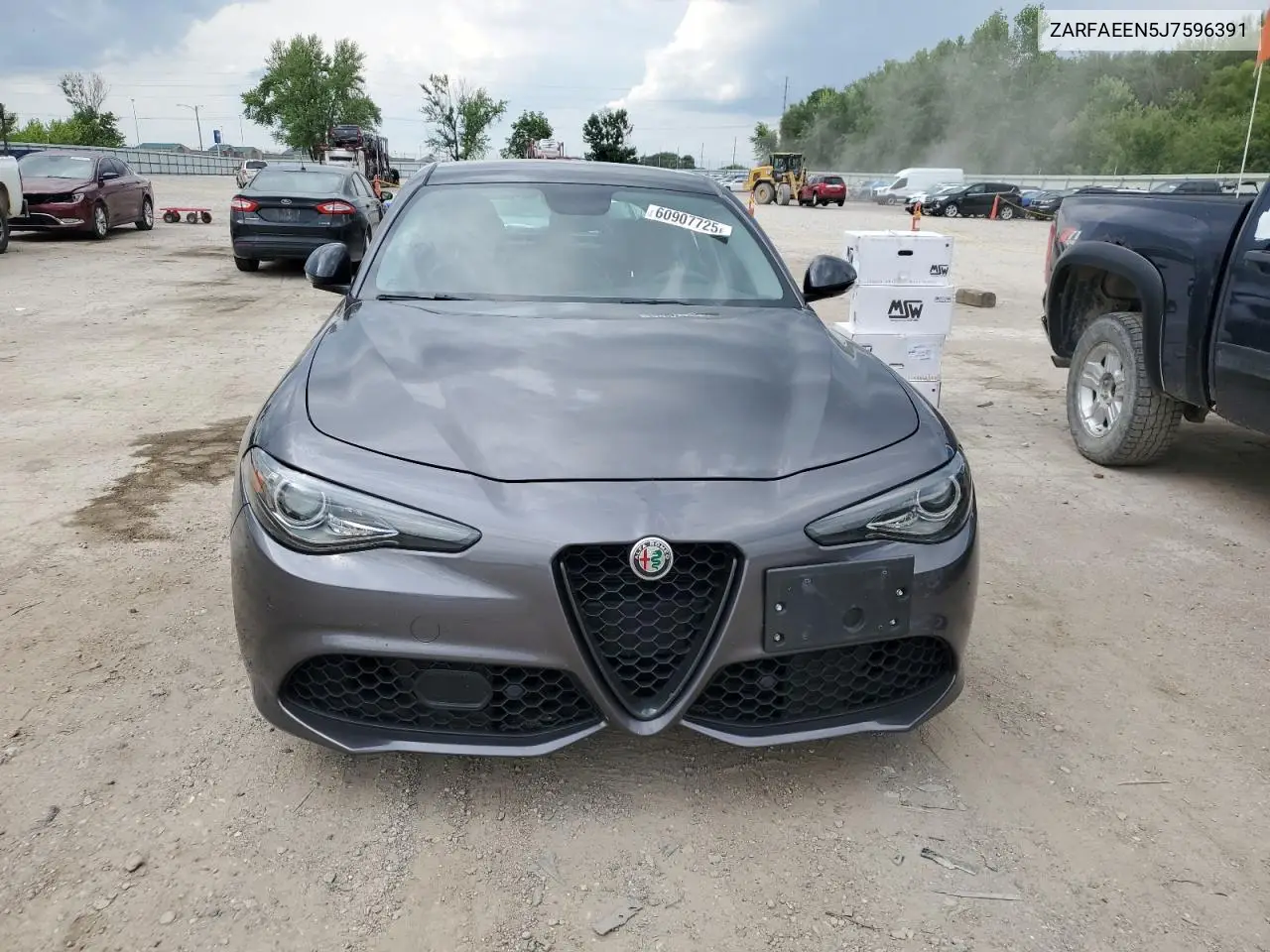 2018 Alfa Romeo Giulia Ti Q4 VIN: ZARFAEEN5J7596391 Lot: 60907725