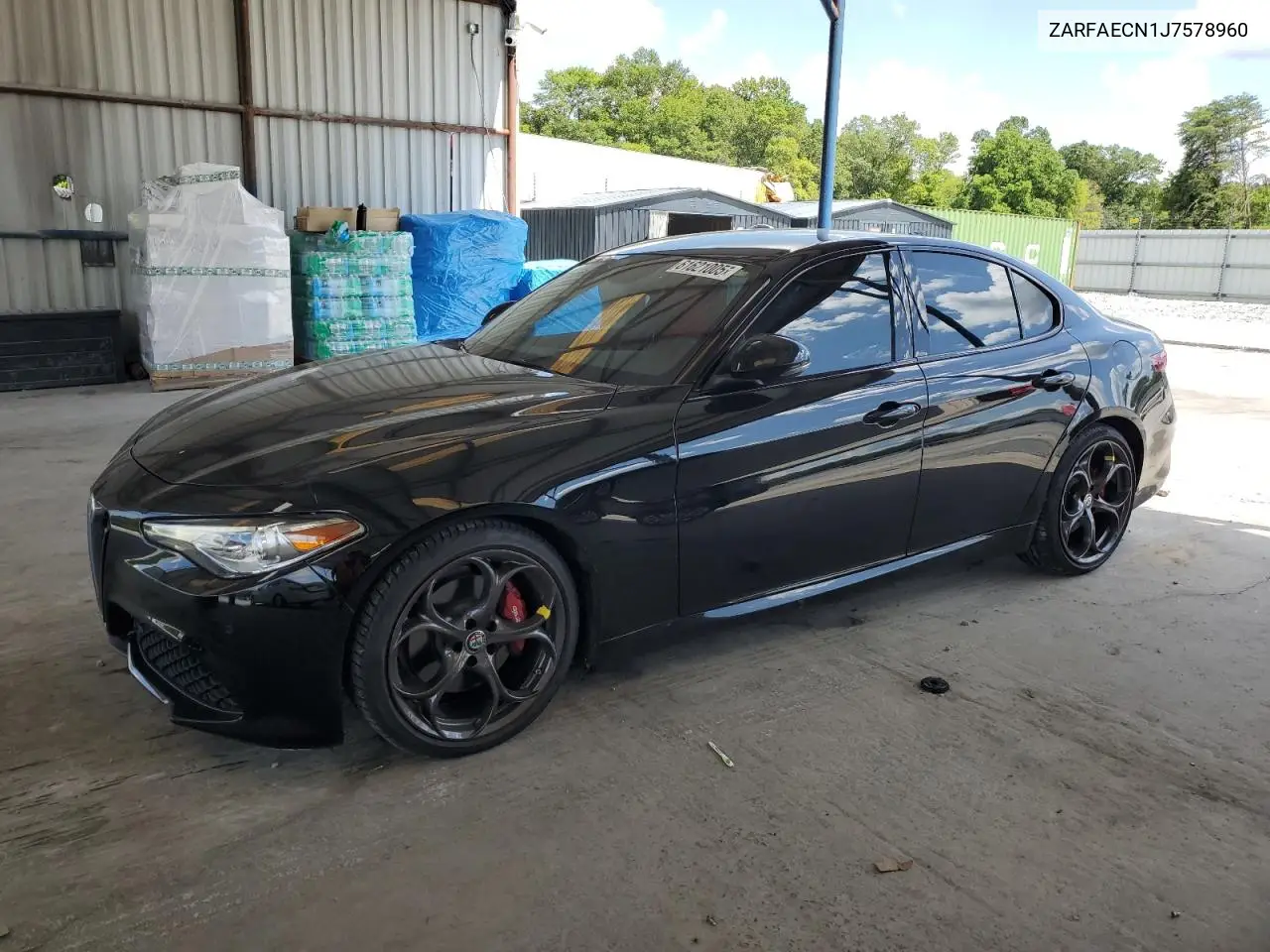 2018 Alfa Romeo Giulia Ti VIN: ZARFAECN1J7578960 Lot: 61621005