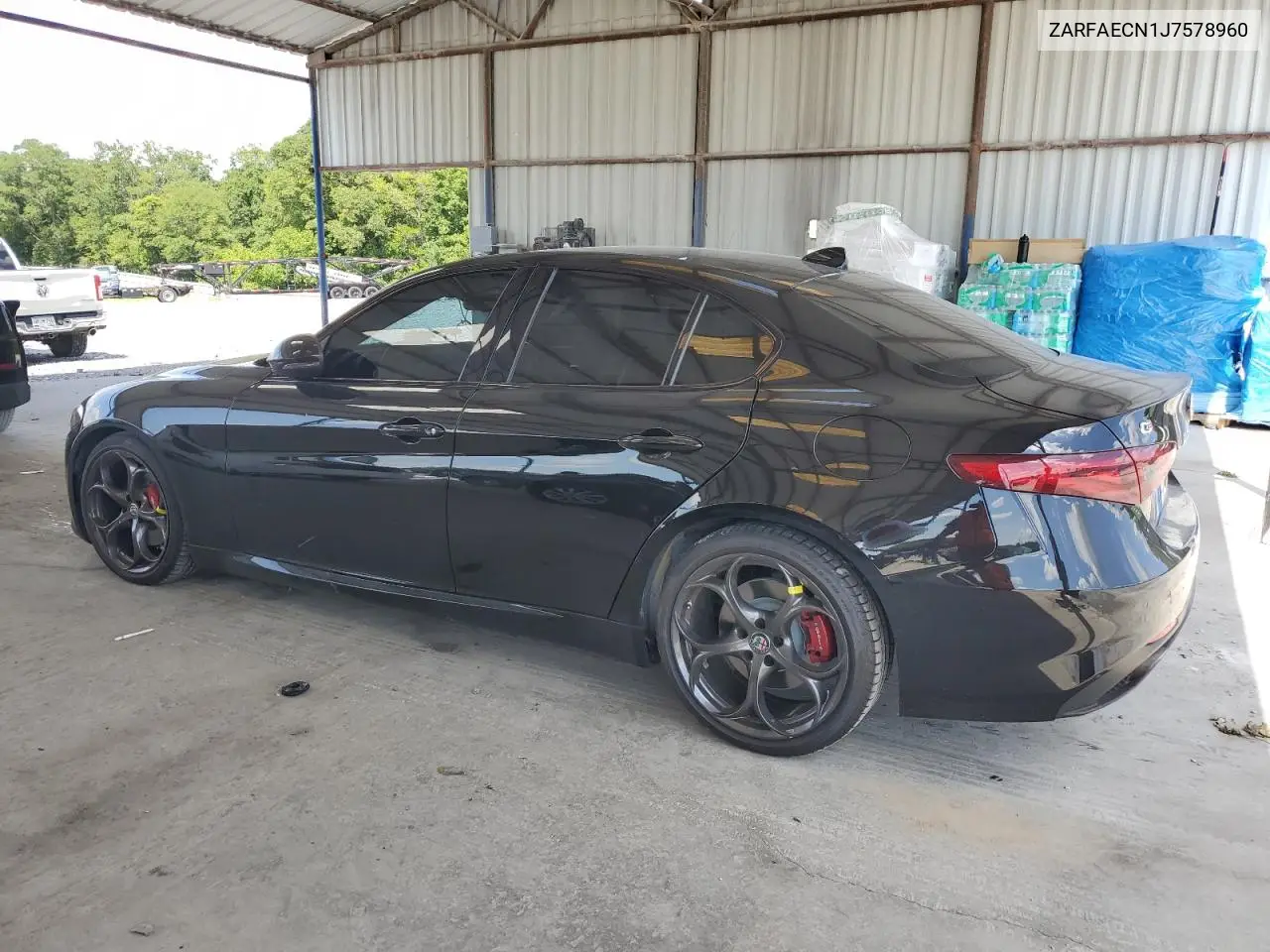 2018 Alfa Romeo Giulia Ti VIN: ZARFAECN1J7578960 Lot: 61621005