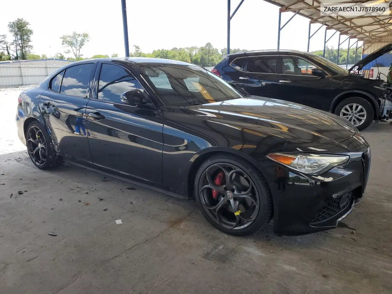 2018 Alfa Romeo Giulia Ti VIN: ZARFAECN1J7578960 Lot: 61621005
