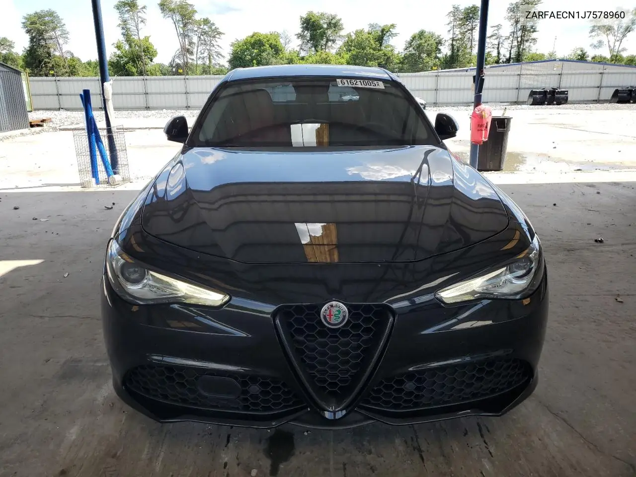2018 Alfa Romeo Giulia Ti VIN: ZARFAECN1J7578960 Lot: 61621005