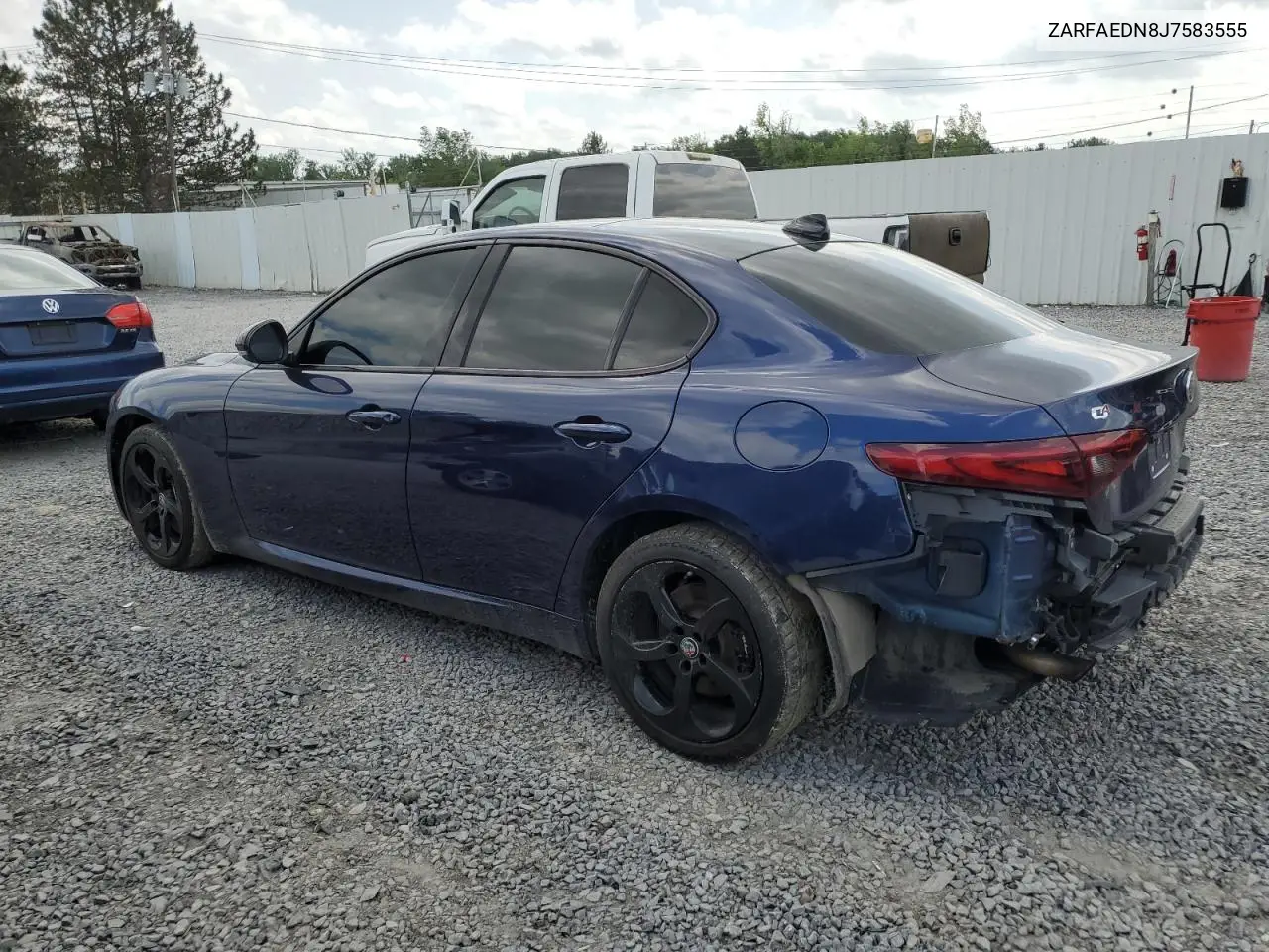 2018 Alfa Romeo Giulia Q4 VIN: ZARFAEDN8J7583555 Lot: 61931845