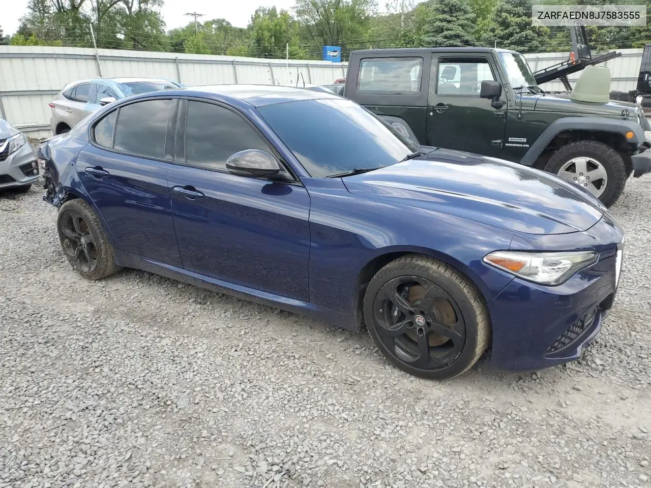 2018 Alfa Romeo Giulia Q4 VIN: ZARFAEDN8J7583555 Lot: 61931845