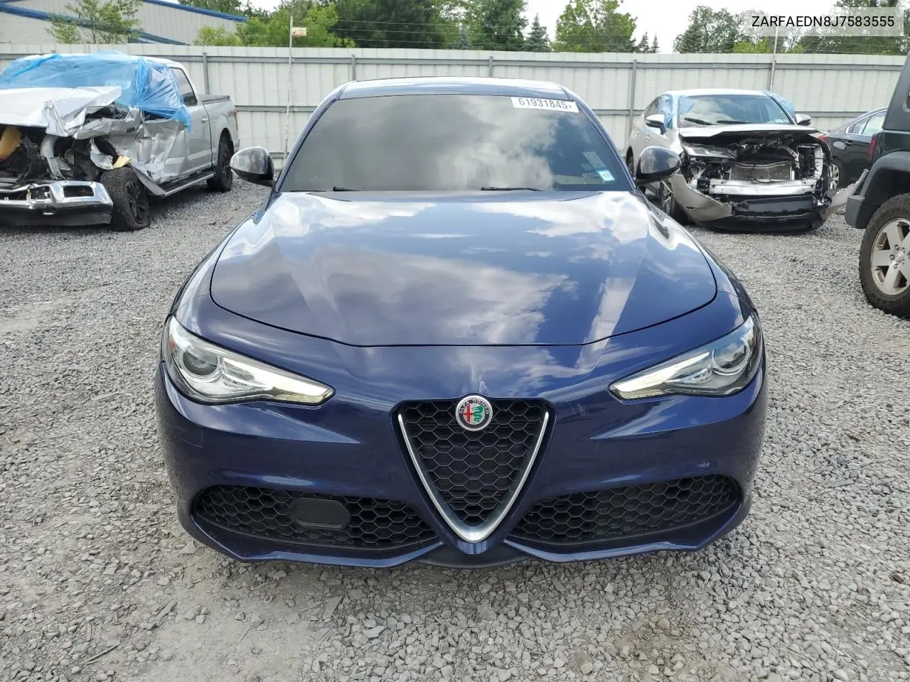 2018 Alfa Romeo Giulia Q4 VIN: ZARFAEDN8J7583555 Lot: 61931845