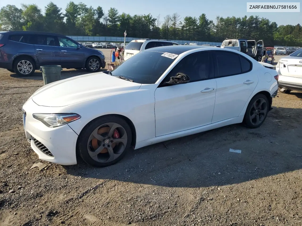 2018 Alfa Romeo Giulia VIN: ZARFAEBN0J7581656 Lot: 62118335