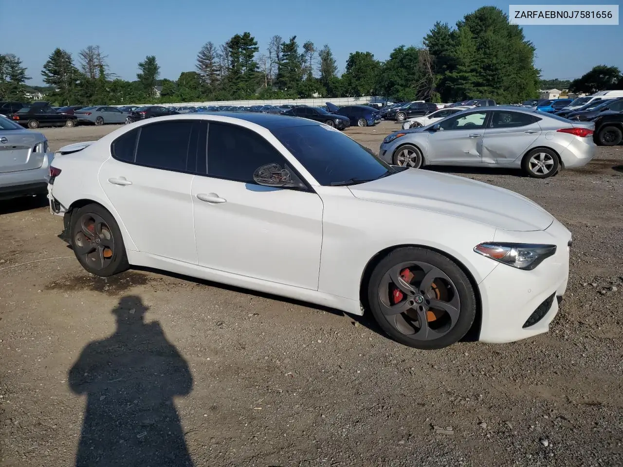 2018 Alfa Romeo Giulia VIN: ZARFAEBN0J7581656 Lot: 62118335