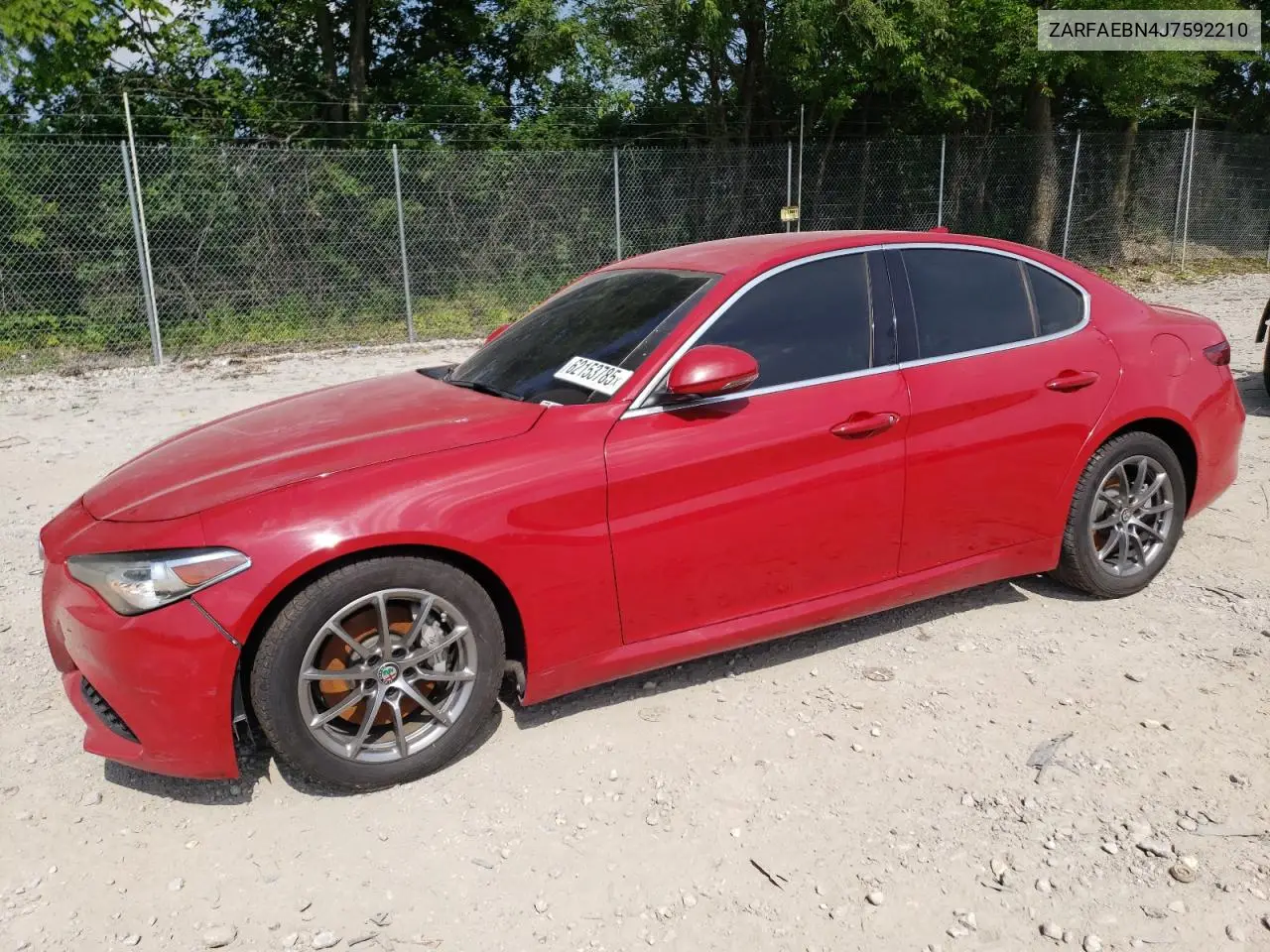 2018 Alfa Romeo Giulia VIN: ZARFAEBN4J7592210 Lot: 62153785