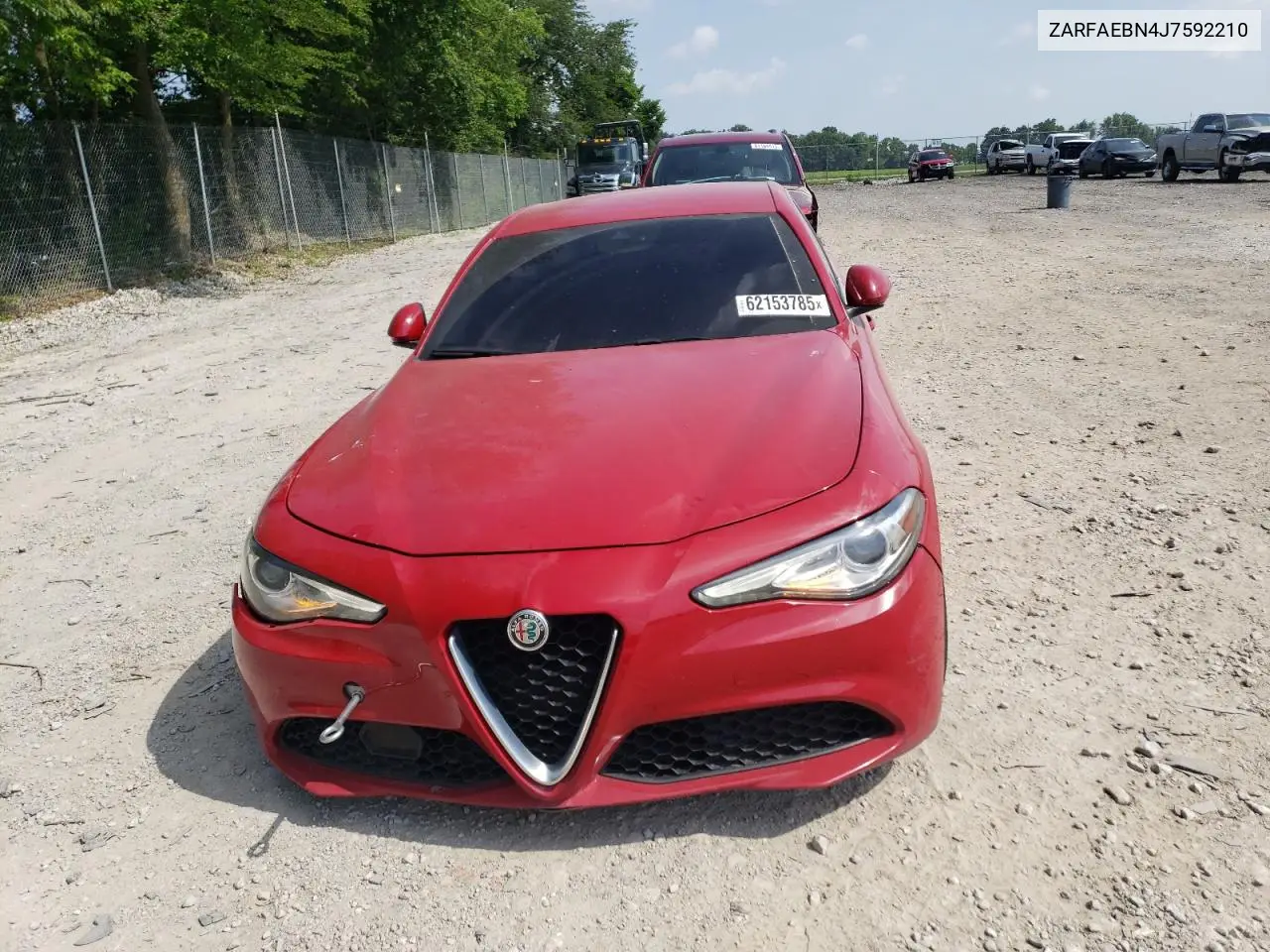 2018 Alfa Romeo Giulia VIN: ZARFAEBN4J7592210 Lot: 62153785