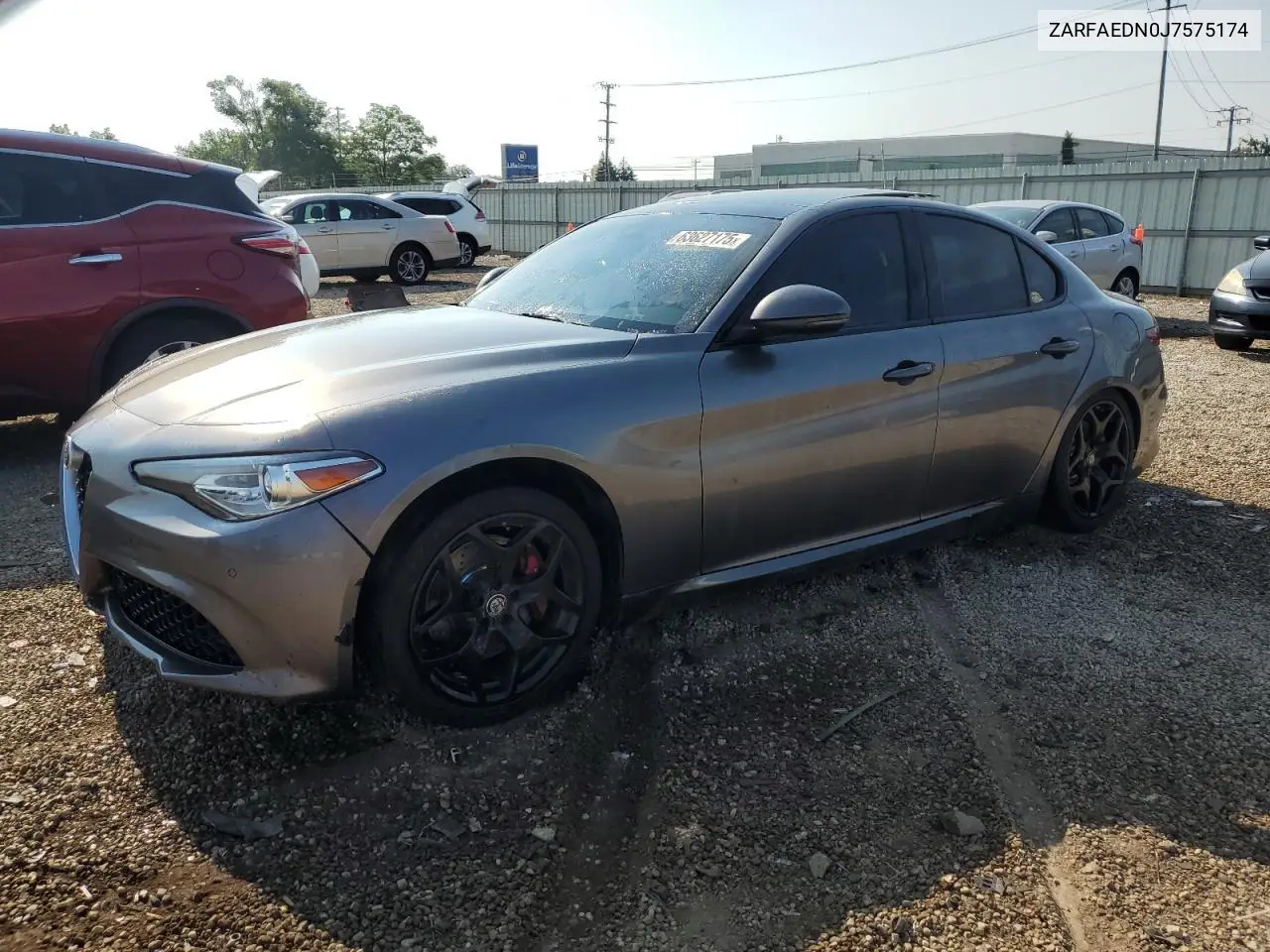 2018 Alfa Romeo Giulia Q4 VIN: ZARFAEDN0J7575174 Lot: 63627175