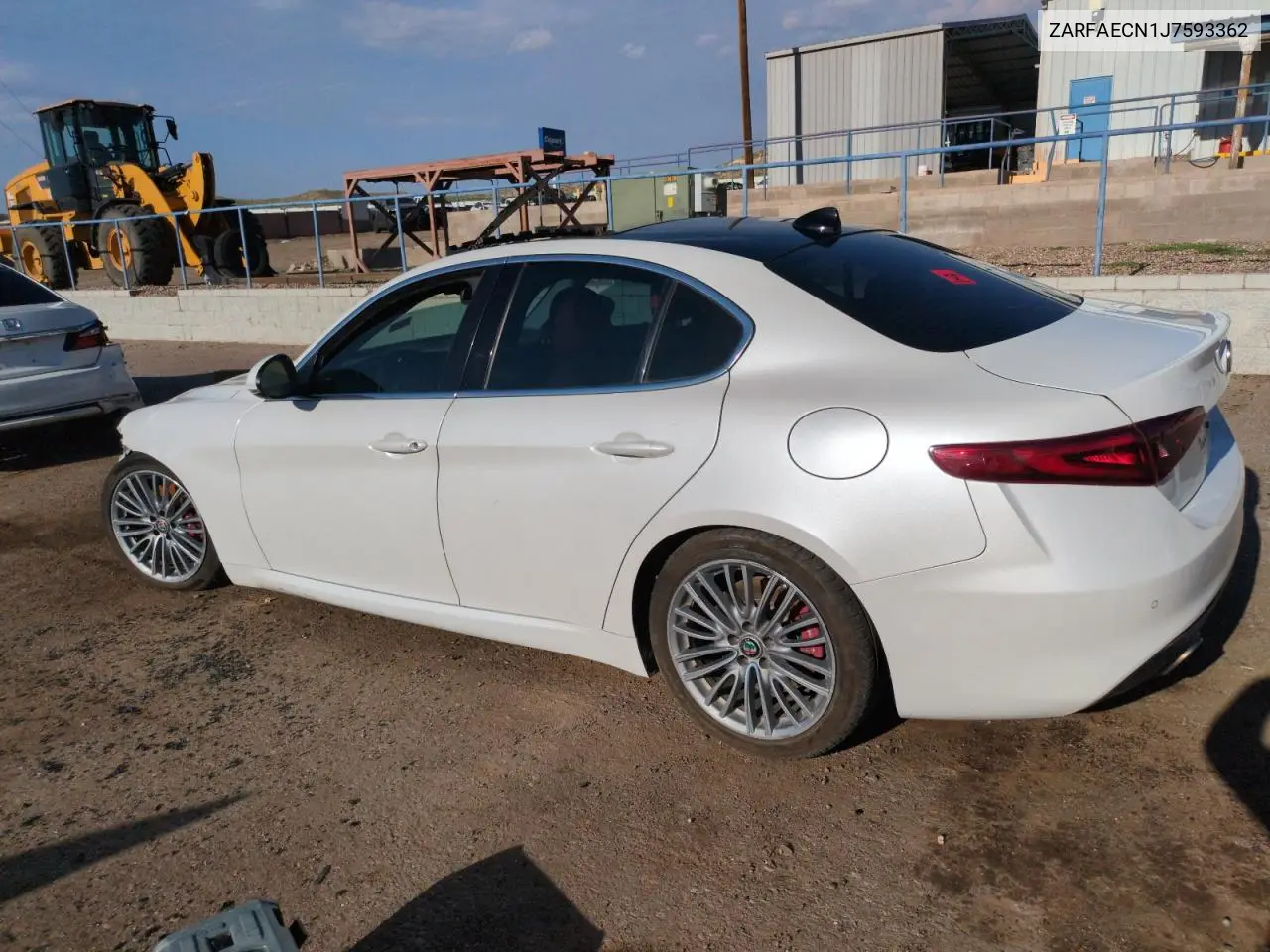 2018 Alfa Romeo Giulia Ti VIN: ZARFAECN1J7593362 Lot: 63702245