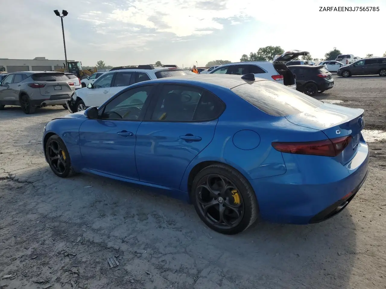 2018 Alfa Romeo Giulia Ti Q4 VIN: ZARFAEEN3J7565785 Lot: 63810425