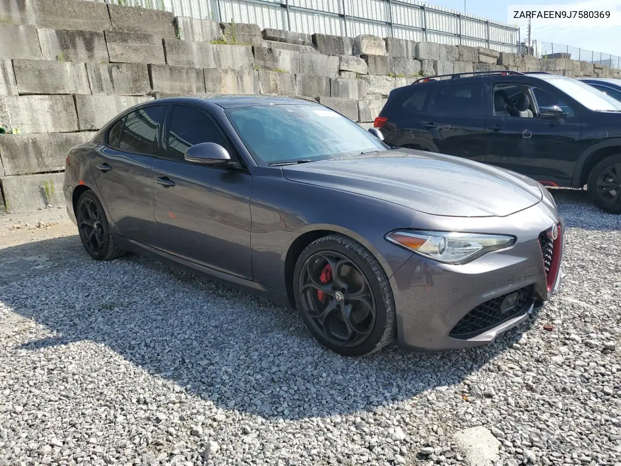 2018 Alfa Romeo Giulia Ti Q4 VIN: ZARFAEEN9J7580369 Lot: 63831565