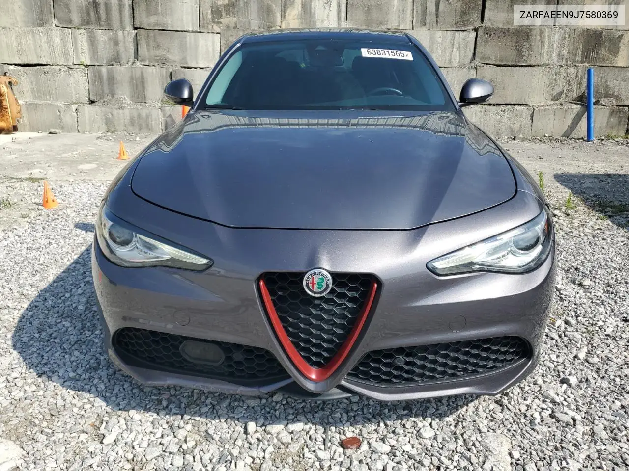 2018 Alfa Romeo Giulia Ti Q4 VIN: ZARFAEEN9J7580369 Lot: 63831565