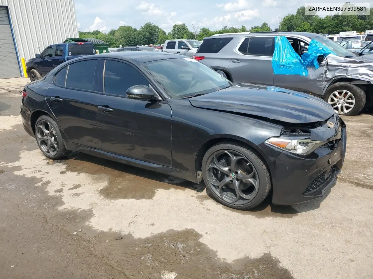 2018 Alfa Romeo Giulia Ti Q4 VIN: ZARFAEEN3J7599581 Lot: 64397785