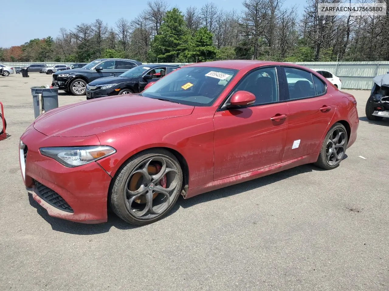 2018 Alfa Romeo Giulia Ti VIN: ZARFAECN4J7565880 Lot: 65564855
