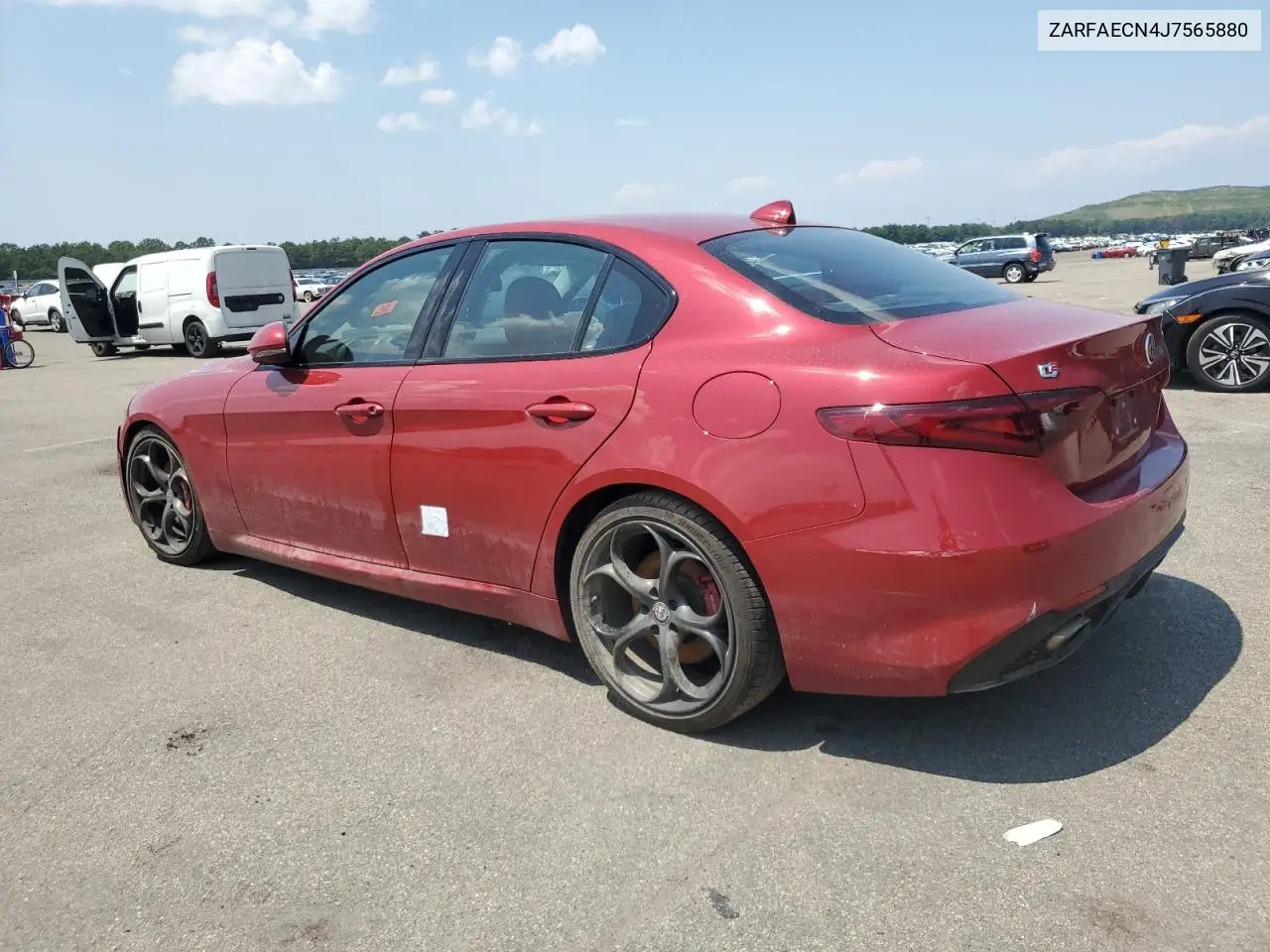 2018 Alfa Romeo Giulia Ti VIN: ZARFAECN4J7565880 Lot: 65564855