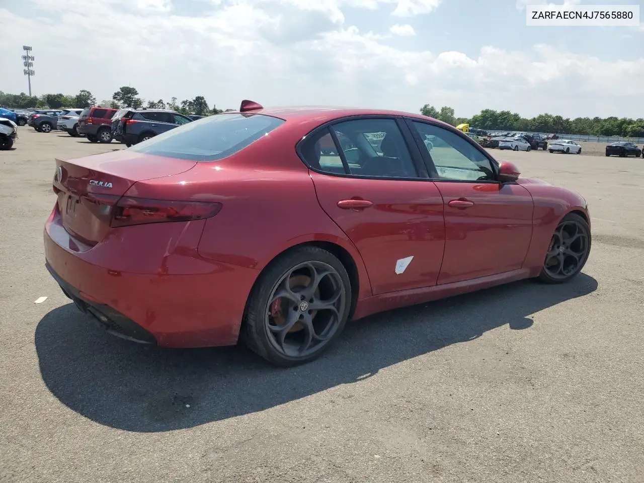 2018 Alfa Romeo Giulia Ti VIN: ZARFAECN4J7565880 Lot: 65564855