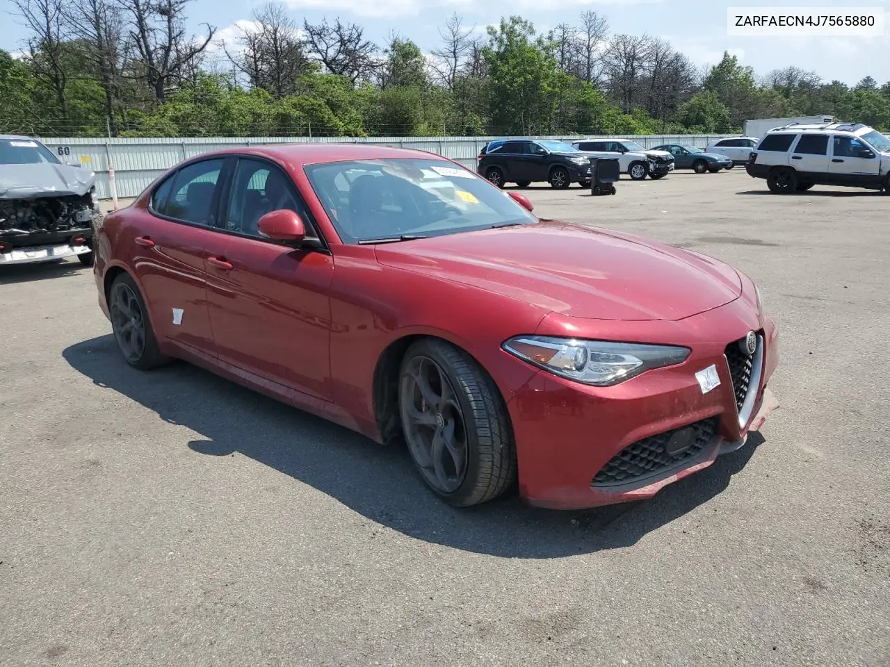 2018 Alfa Romeo Giulia Ti VIN: ZARFAECN4J7565880 Lot: 65564855