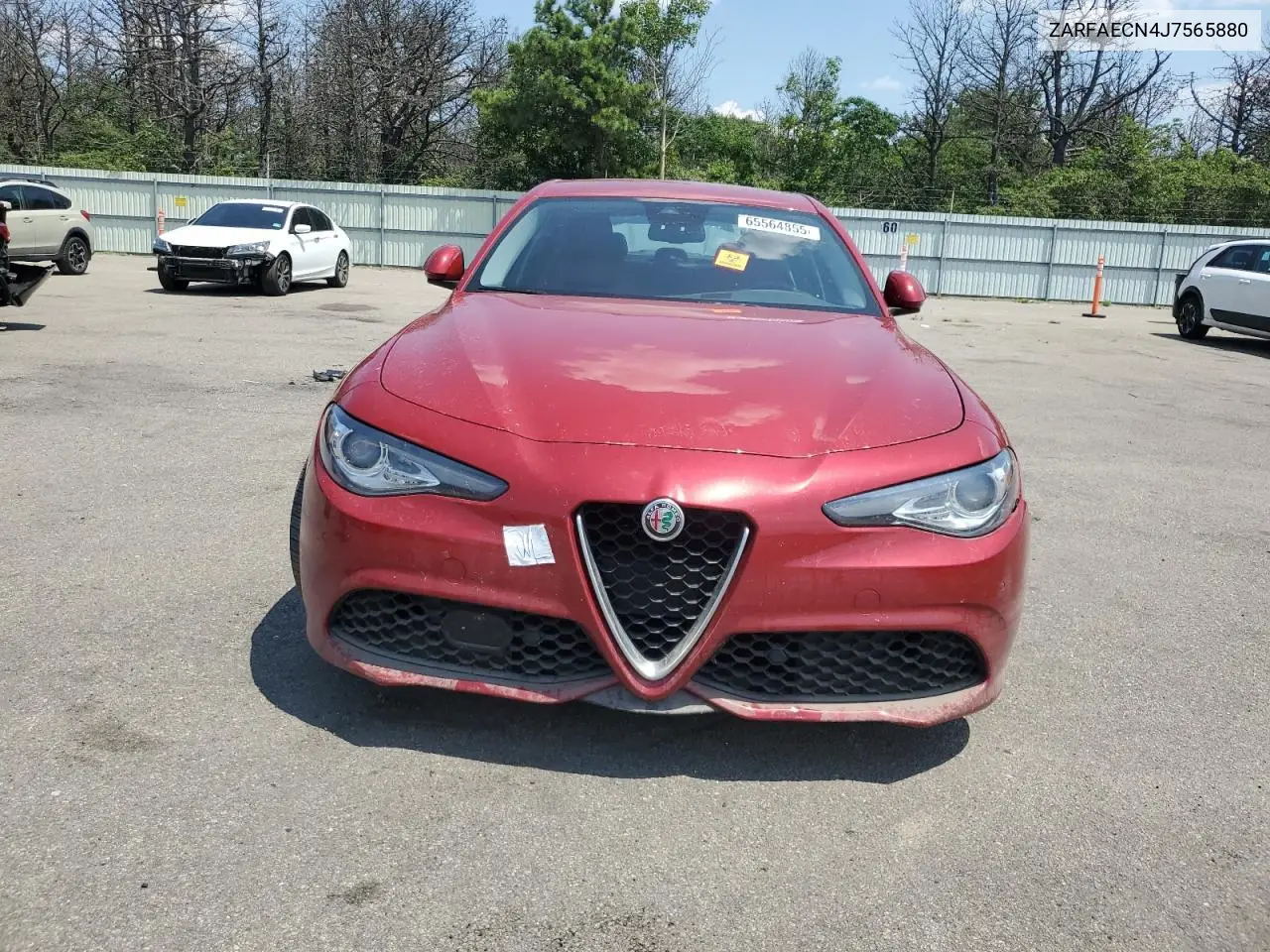 2018 Alfa Romeo Giulia Ti VIN: ZARFAECN4J7565880 Lot: 65564855