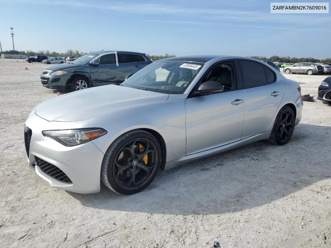 2019 Alfa Romeo Giulia Ti VIN: ZARFAMBN2K7609016 Lot: 43006445