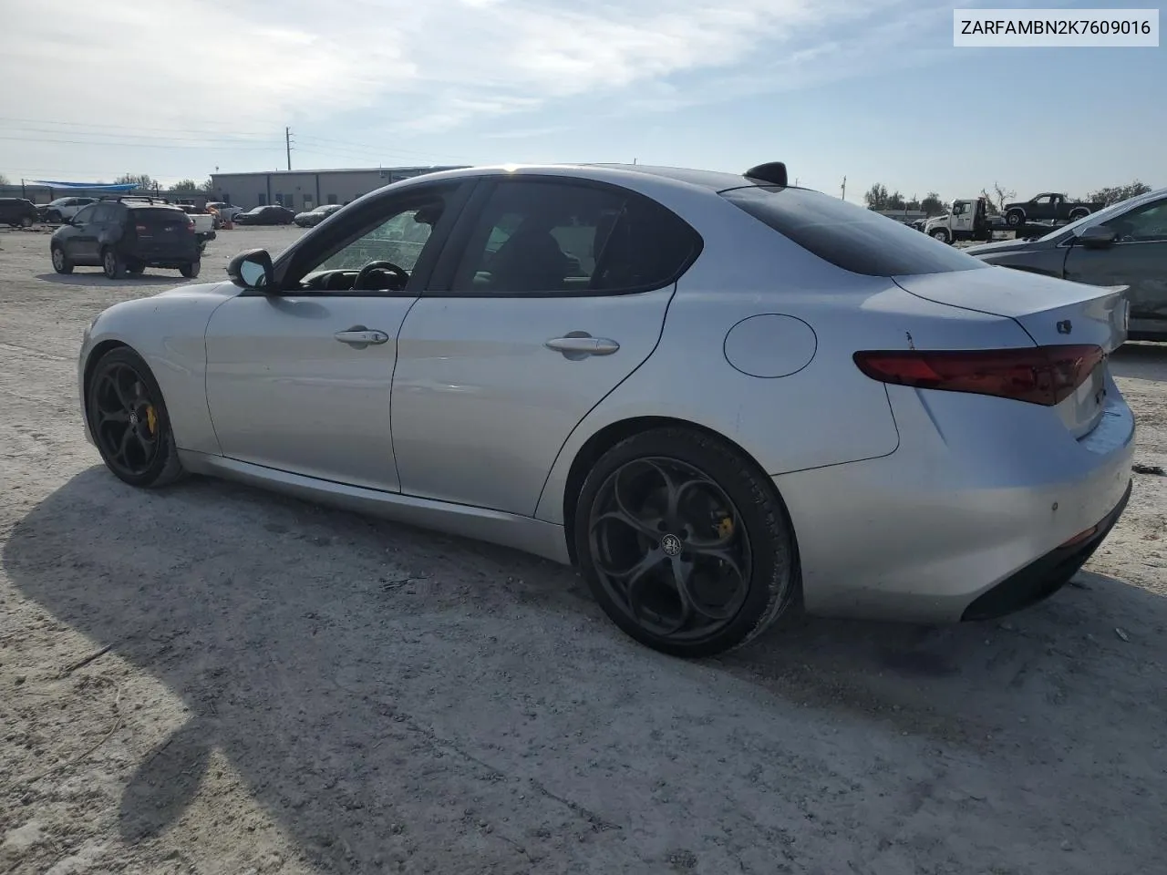 2019 Alfa Romeo Giulia Ti VIN: ZARFAMBN2K7609016 Lot: 43006445