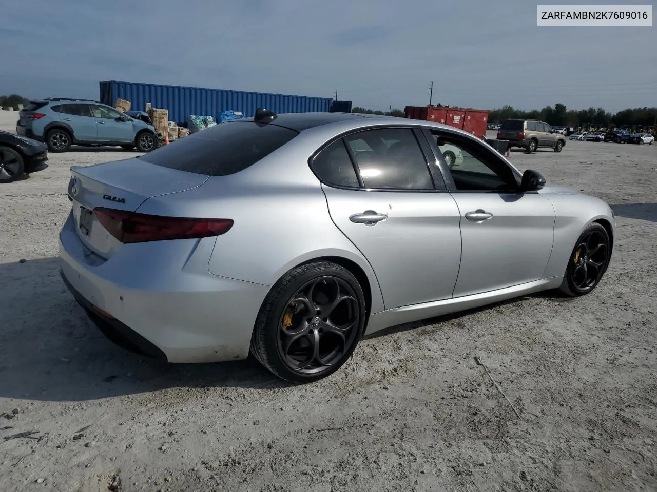 2019 Alfa Romeo Giulia Ti VIN: ZARFAMBN2K7609016 Lot: 43006445