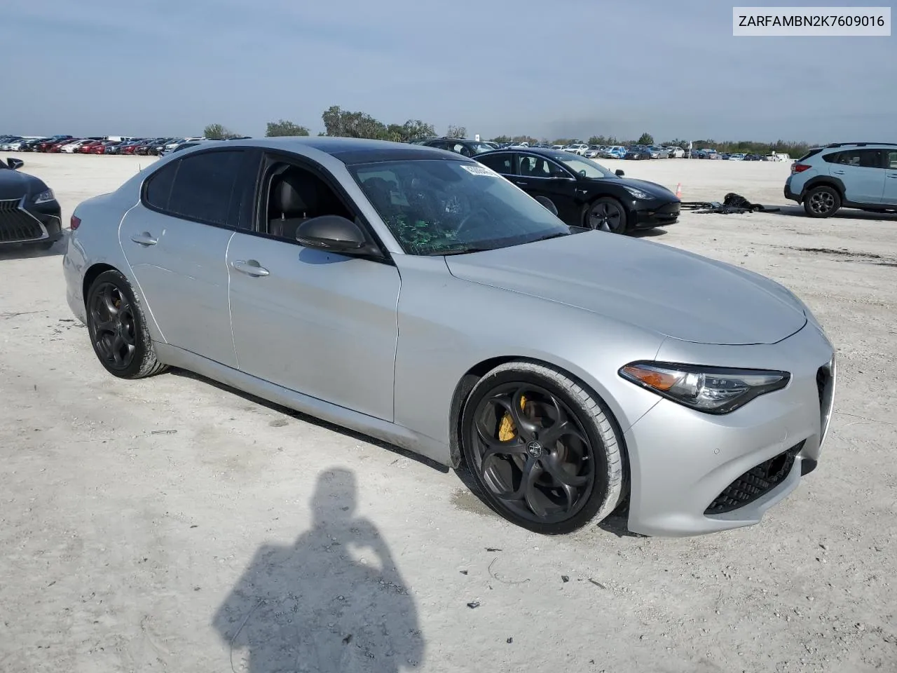 2019 Alfa Romeo Giulia Ti VIN: ZARFAMBN2K7609016 Lot: 43006445