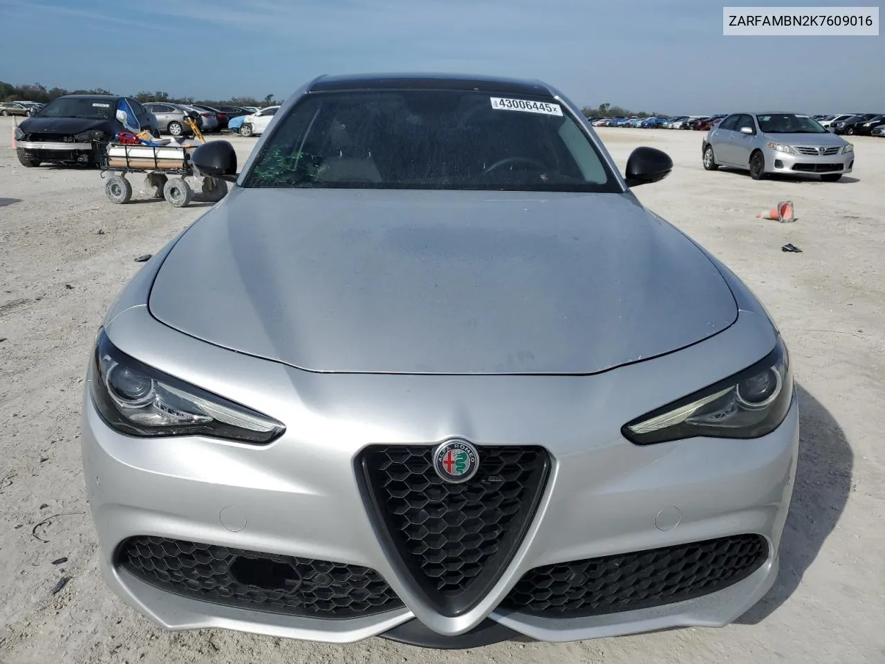 2019 Alfa Romeo Giulia Ti VIN: ZARFAMBN2K7609016 Lot: 43006445