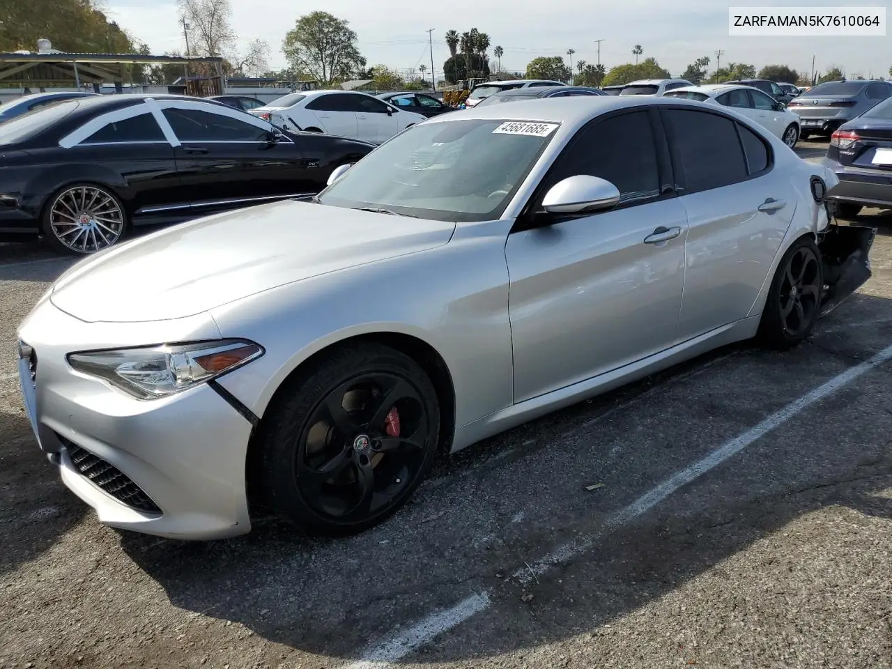 2019 Alfa Romeo Giulia VIN: ZARFAMAN5K7610064 Lot: 45681685