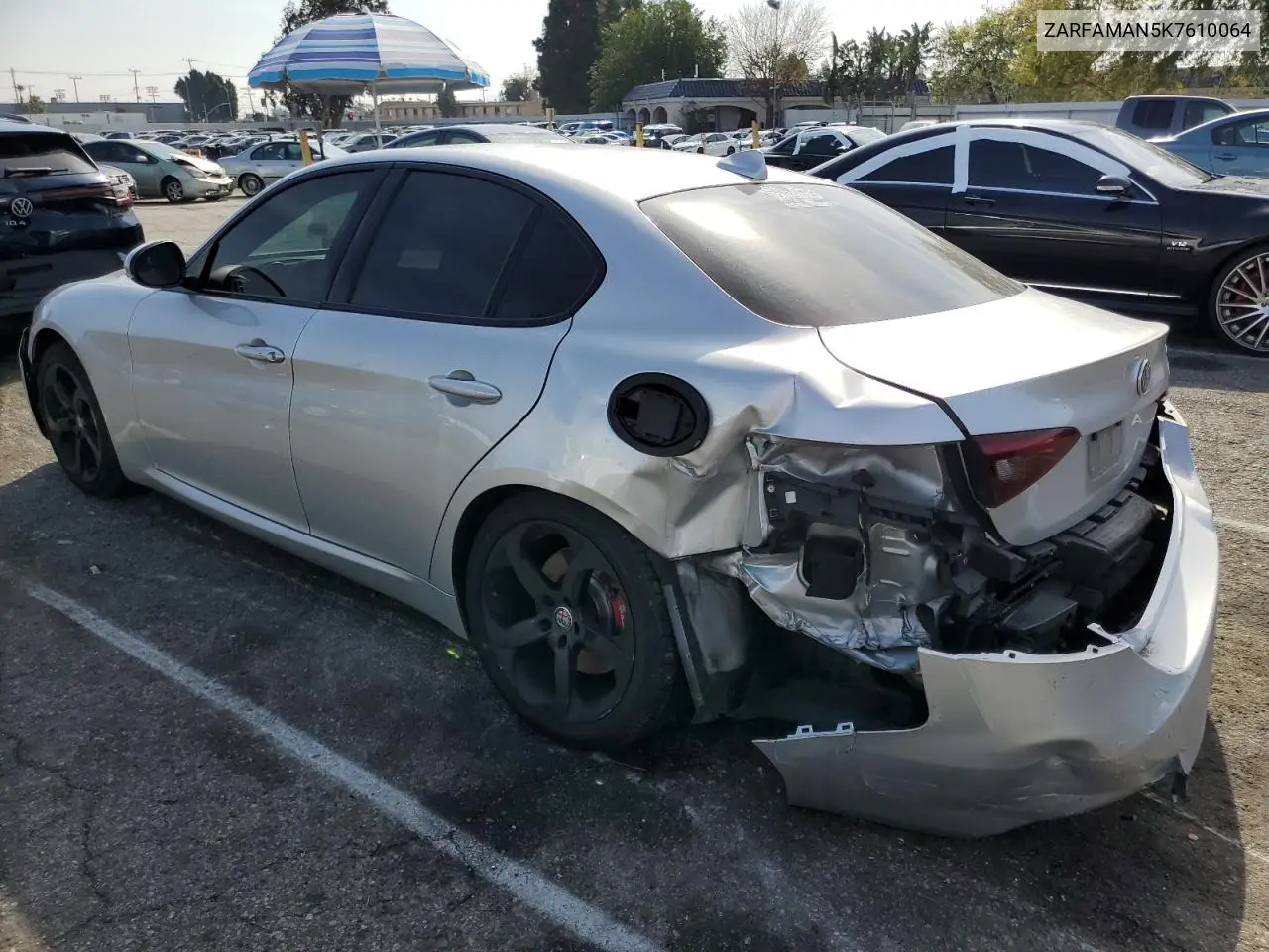 2019 Alfa Romeo Giulia VIN: ZARFAMAN5K7610064 Lot: 45681685