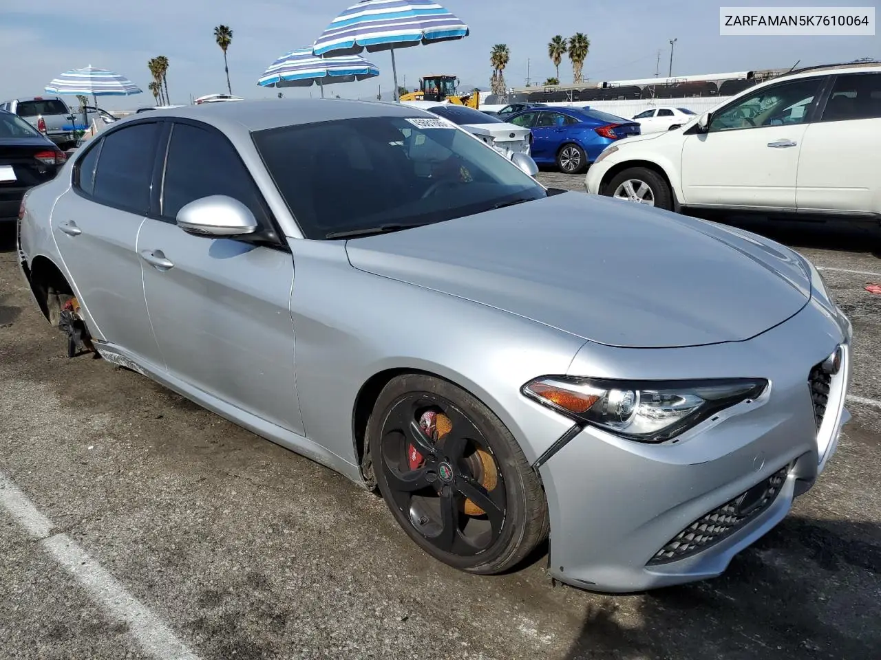2019 Alfa Romeo Giulia VIN: ZARFAMAN5K7610064 Lot: 45681685